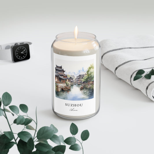 Suzhou, China scented soy candle