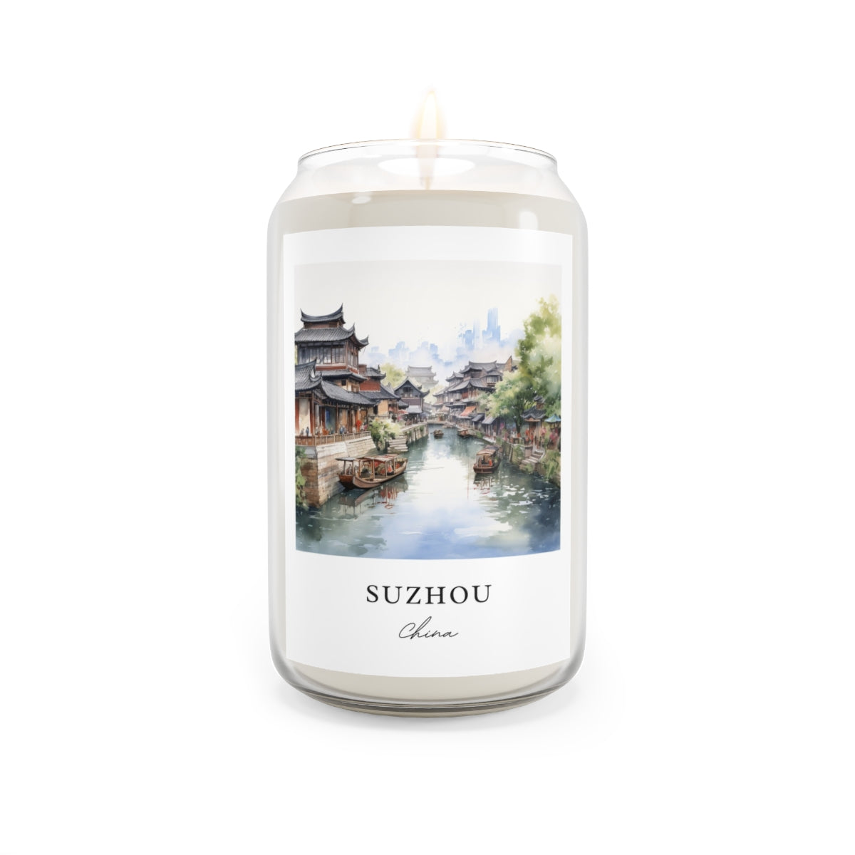 Suzhou, China scented soy candle