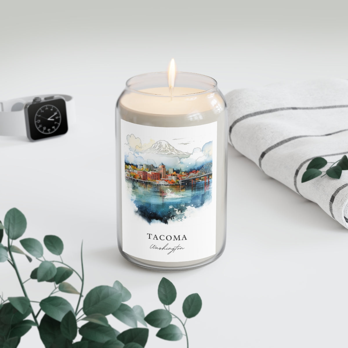 Tacoma, Washington scented soy candle
