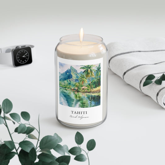 Tahiti, French Polynesia scented soy candle