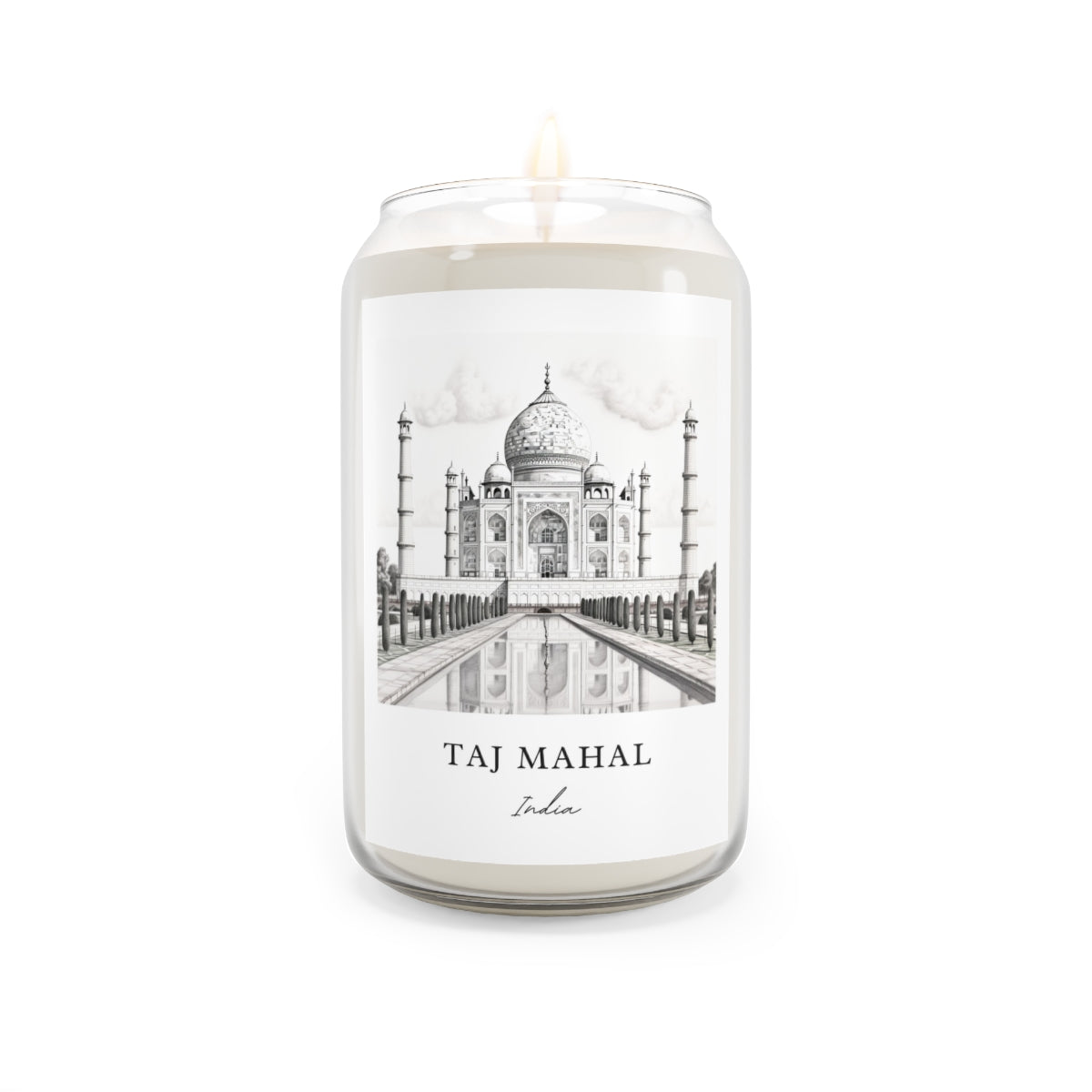 Taj Mahal, India scented soy candle