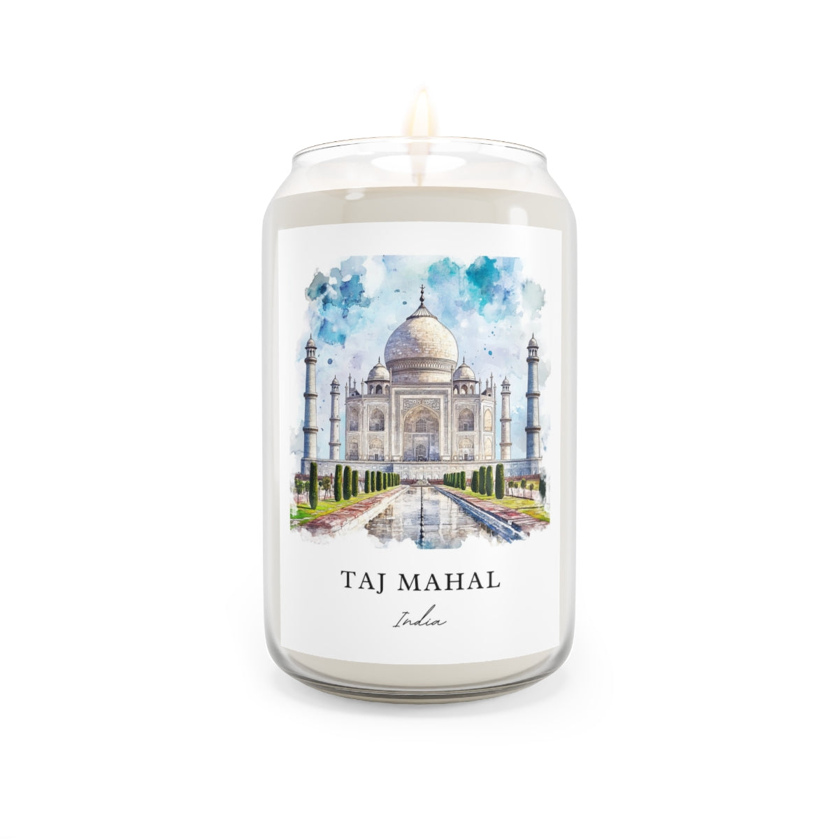Taj Mahal, India scented soy candle