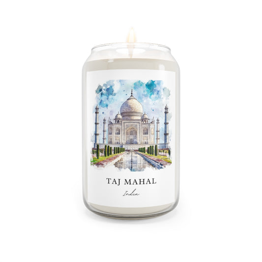 Taj Mahal, India scented soy candle