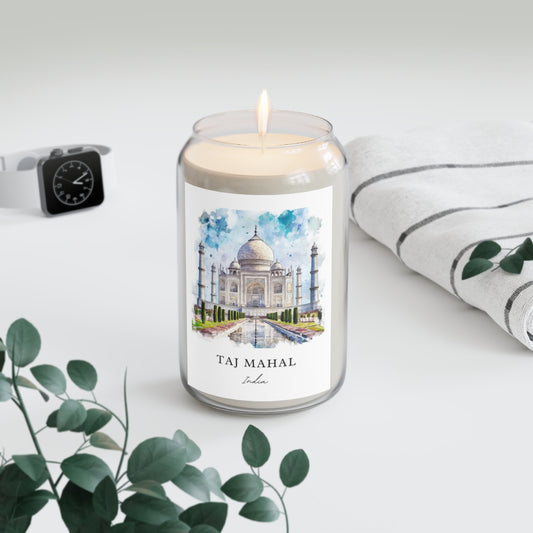 Taj Mahal, India scented soy candle