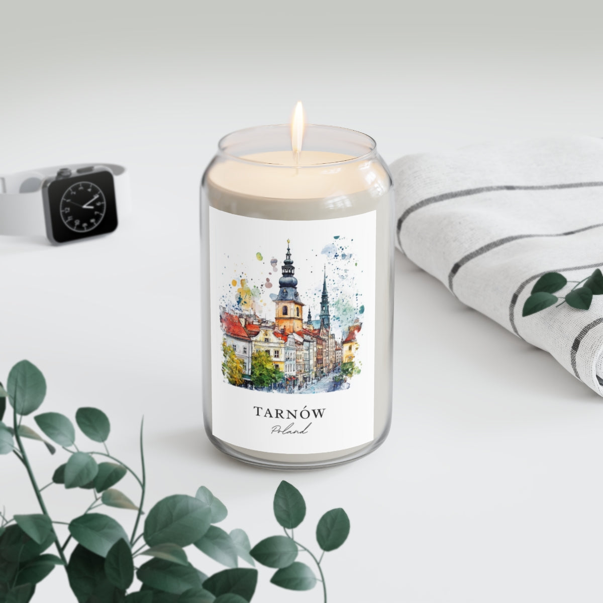 Tarnów, Poland scented soy candle