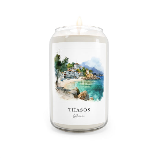Thasos, Greece scented soy candle