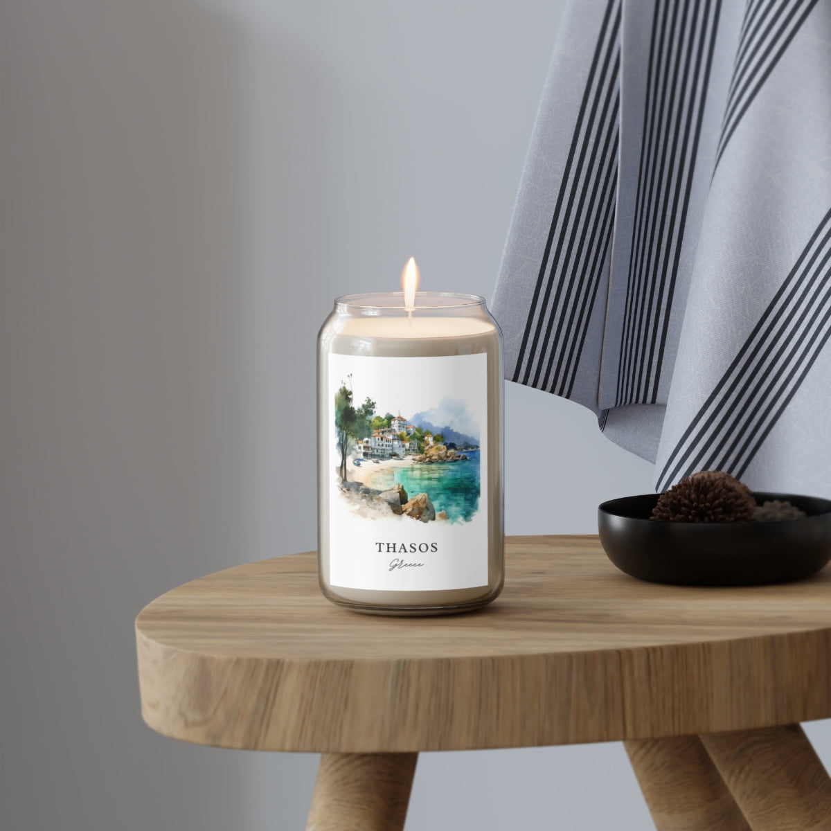 Thasos, Greece scented soy candle