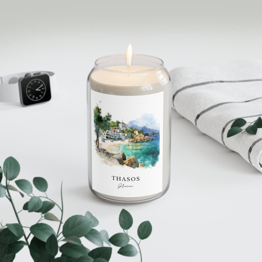 Thasos, Greece scented soy candle