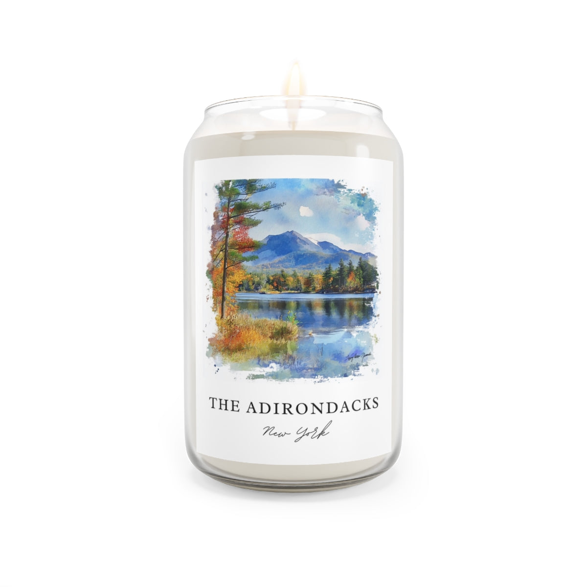 The Adirondacks, New York scented soy candle