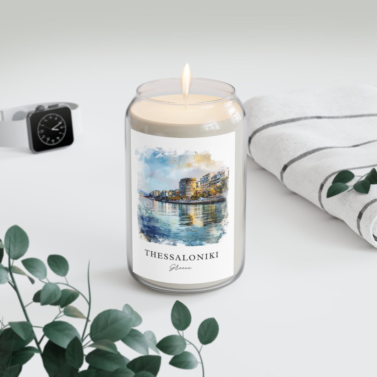 Thessaloniki, Greece scented soy candle