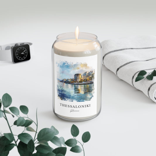 Thessaloniki, Greece scented soy candle