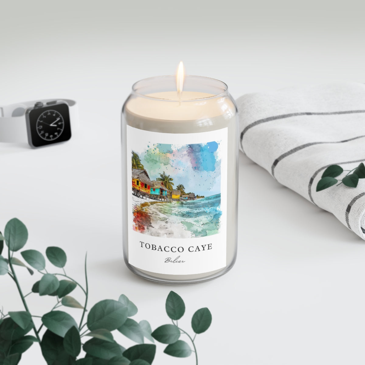 Tobacco Caye, Belize scented soy candle