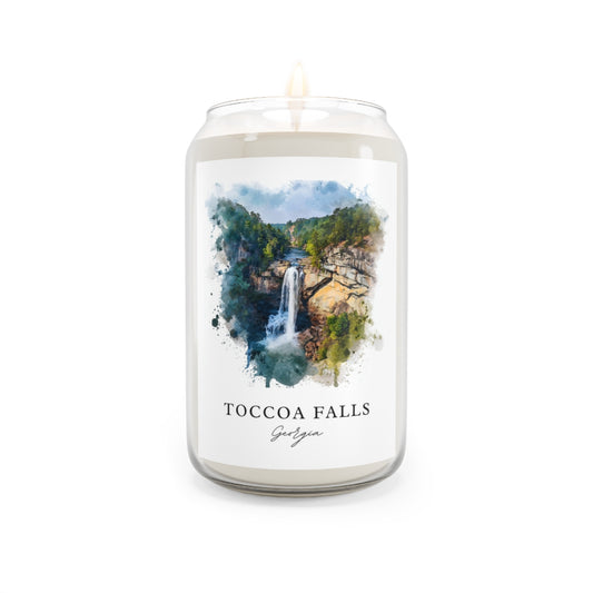 Toccoa Falls, Georgia scented soy candle