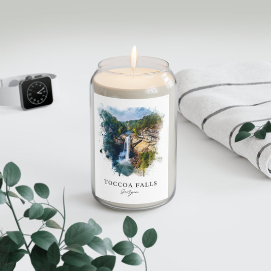 Toccoa Falls, Georgia scented soy candle