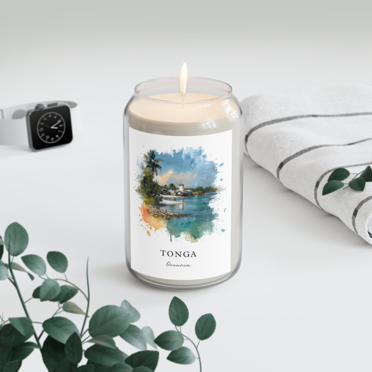 Tonga, Oceania scented soy candle
