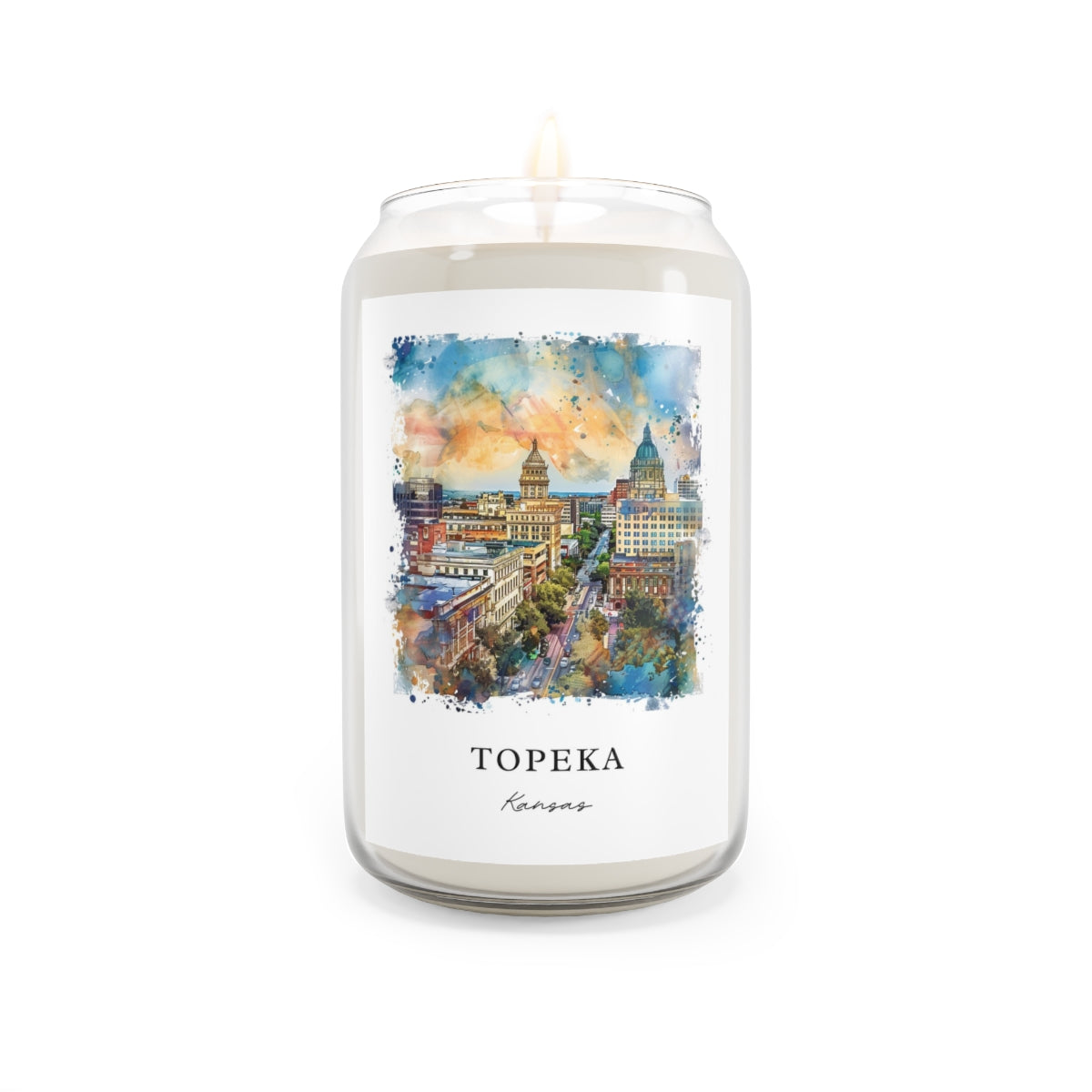 Topeka, Kansas scented soy candle