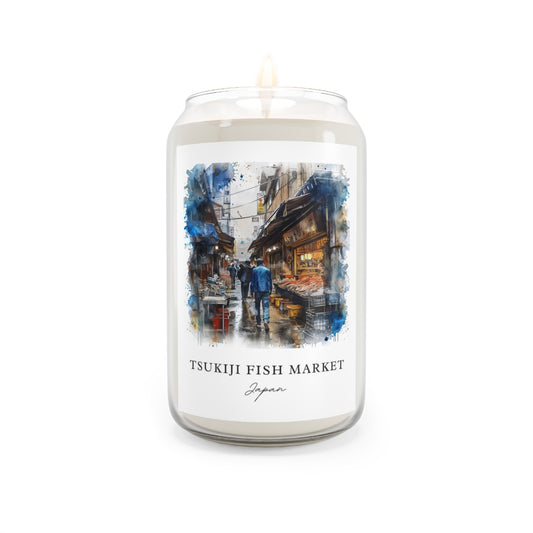 Tsukiji Fish Market, Japan scented soy candle