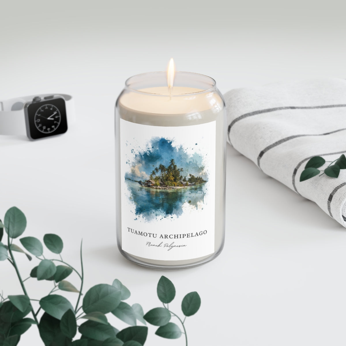 Tuamotu Archipelago, French Polynesia scented soy candle
