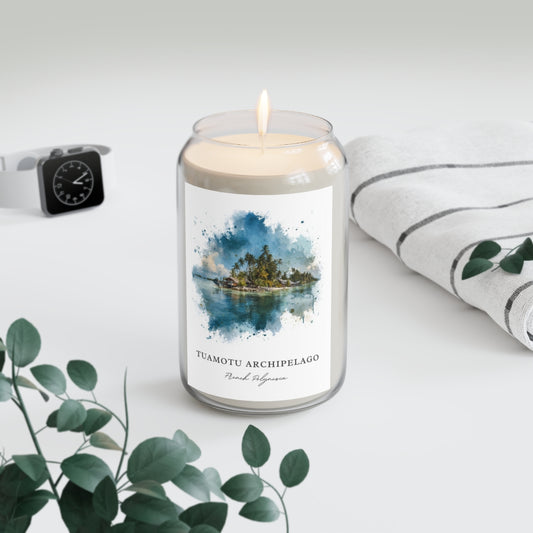 Tuamotu Archipelago, French Polynesia scented soy candle