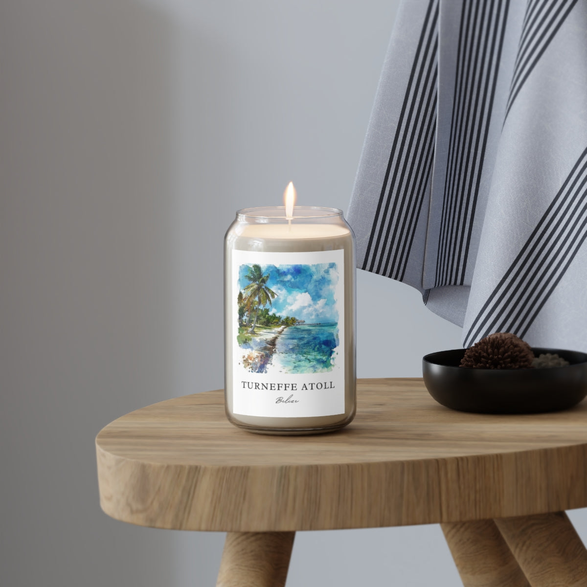 Turneffe Atoll, Belize scented soy candle