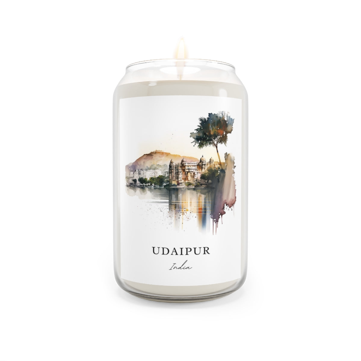 Udaipur, India scented soy candle