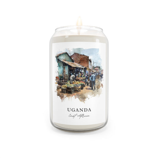 Uganda, East Africa scented soy candle