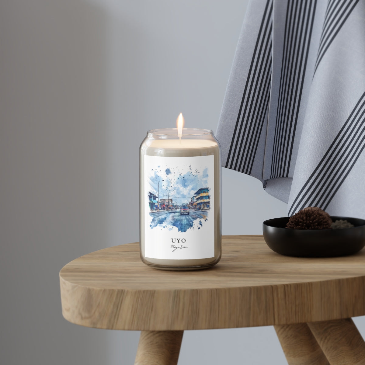 Uyo, Nigeria scented soy candle