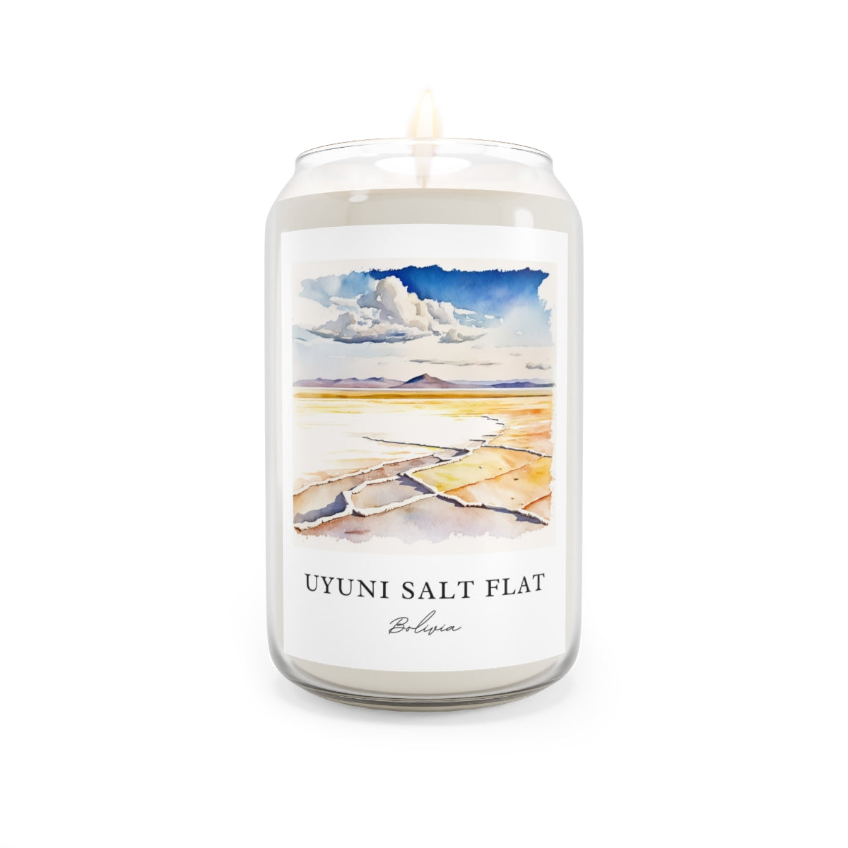 Uyuni Salt Flat, Bolivia scented soy candle