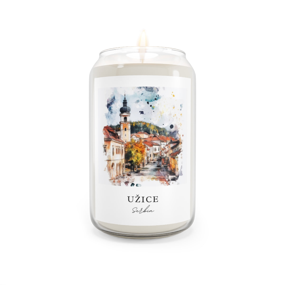 Užice, Serbia scented soy candle