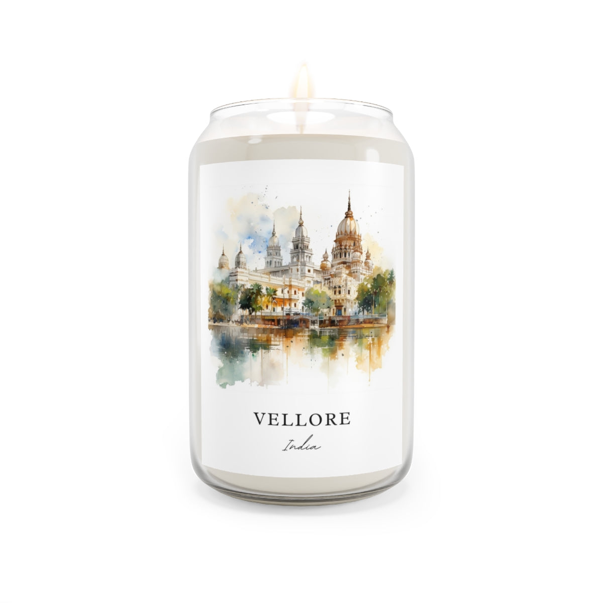 Vellore, India scented soy candle
