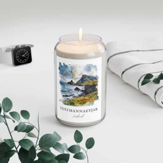 Vestmannaeyjar, Iceland scented soy candle