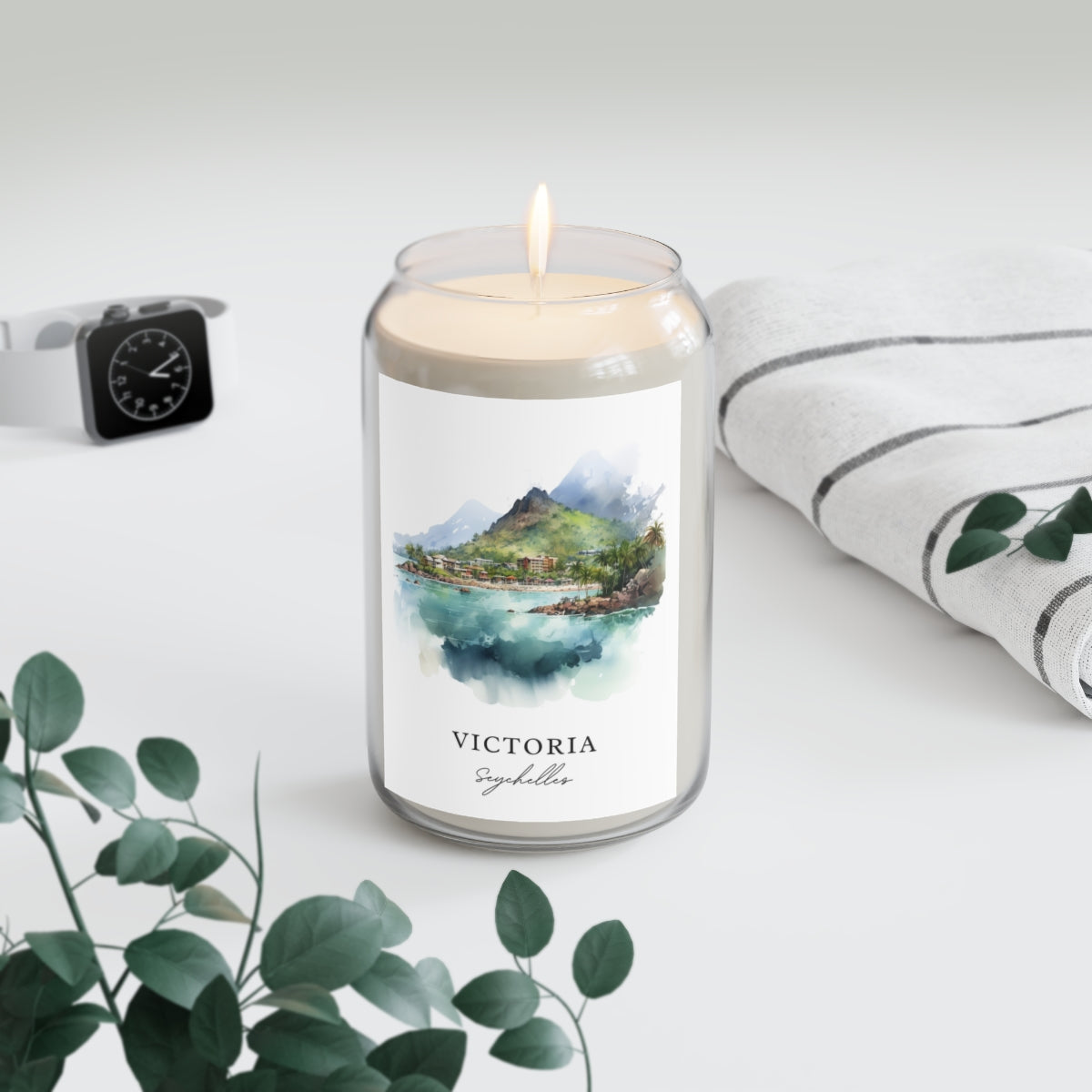 Victoria, Seychelles scented soy candle