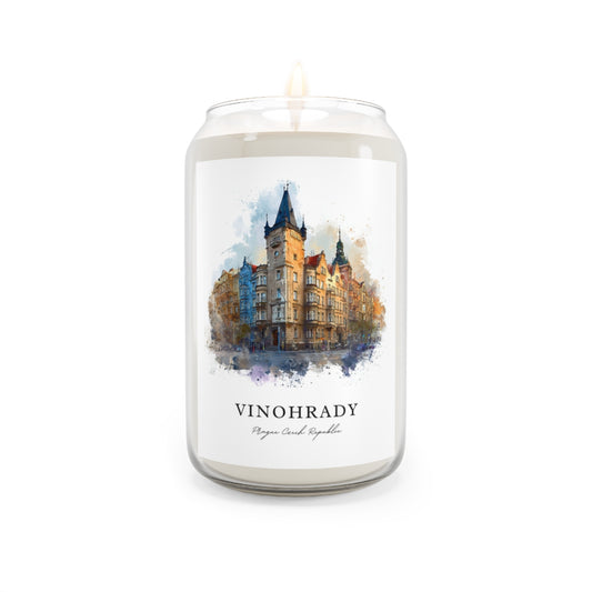 Vinohrady, Prague Czech Republic scented soy candle
