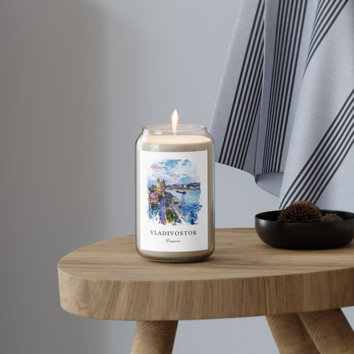 Vladivostok, Russia scented soy candle