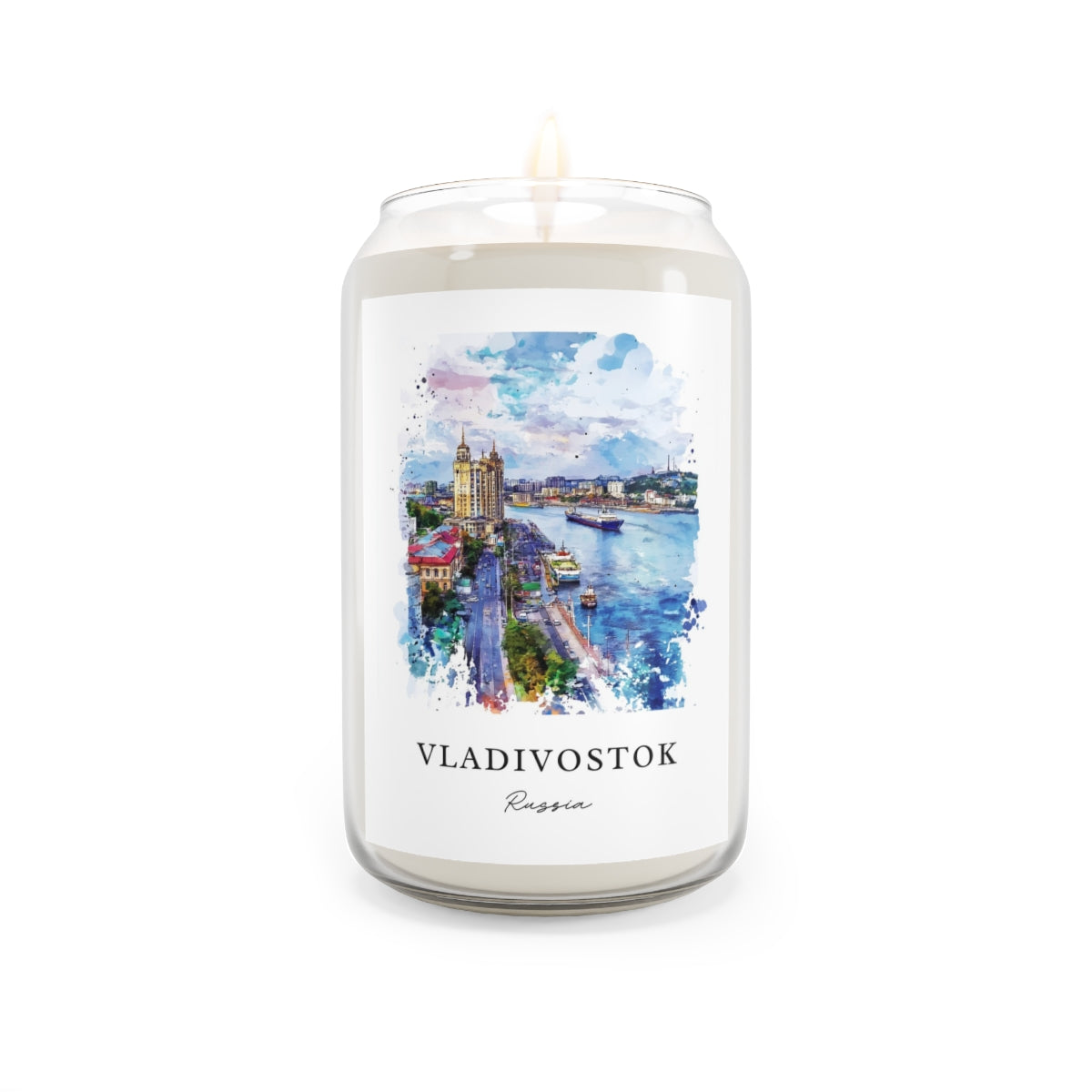 Vladivostok, Russia scented soy candle