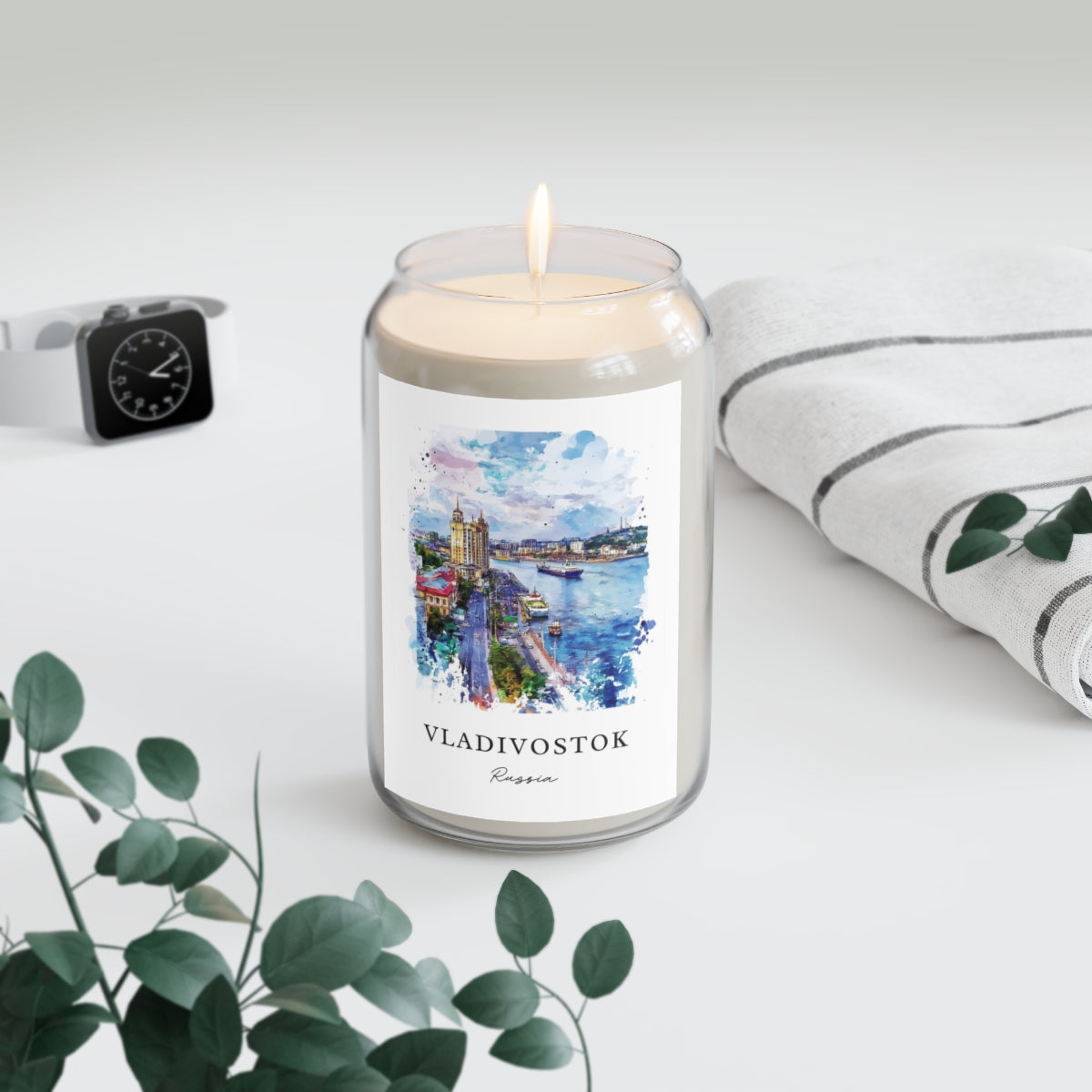 Vladivostok, Russia scented soy candle