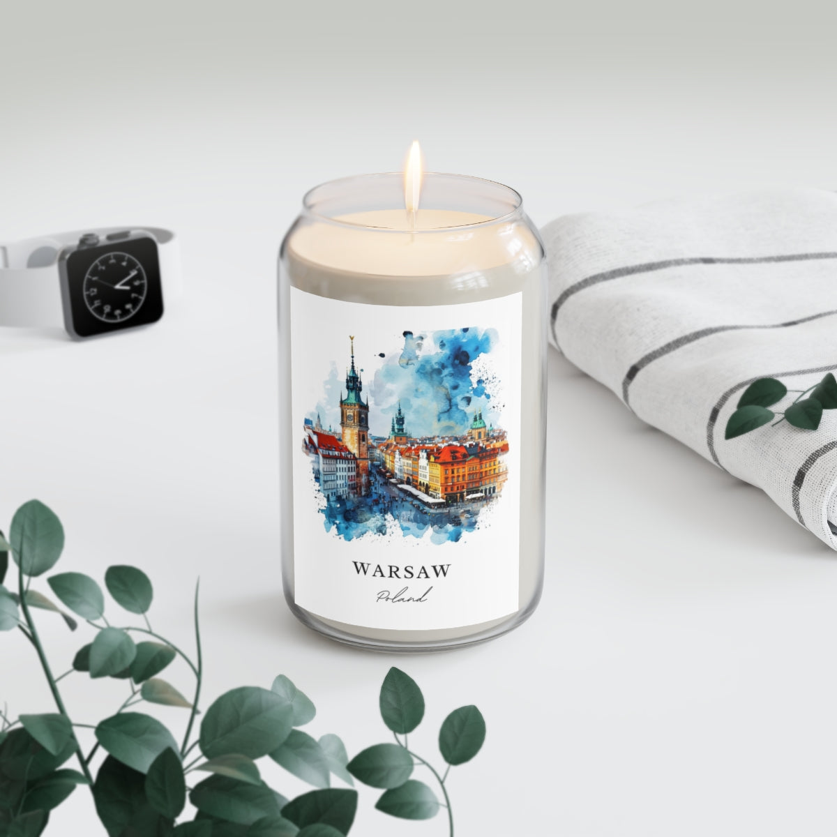 Warsaw, Poland scented soy candle