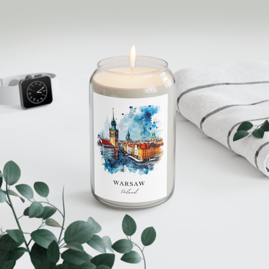 Warsaw, Poland scented soy candle