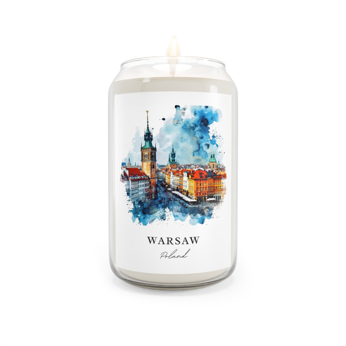 Warsaw, Poland scented soy candle