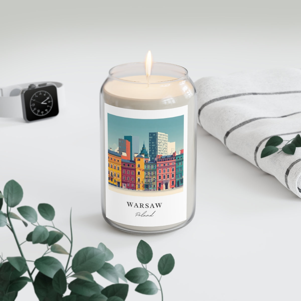 Warsaw, Poland scented soy candle