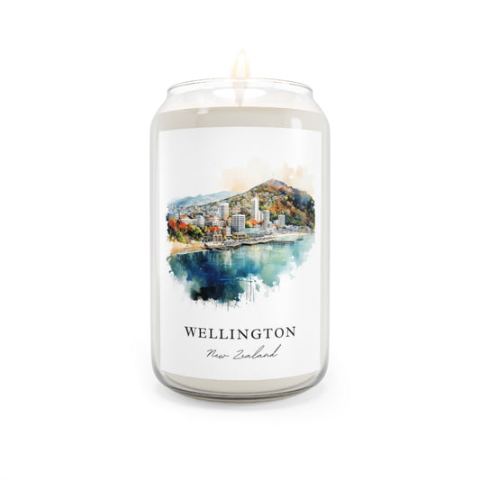 Wellington, New Zealand scented soy candle