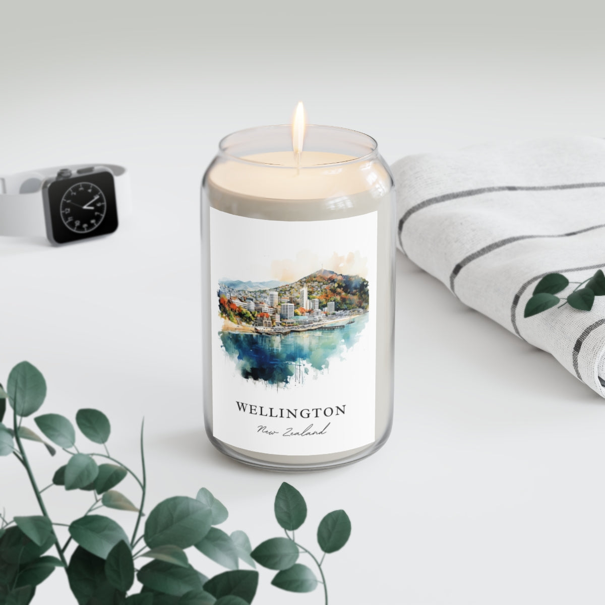 Wellington, New Zealand scented soy candle