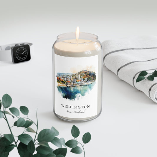 Wellington, New Zealand scented soy candle