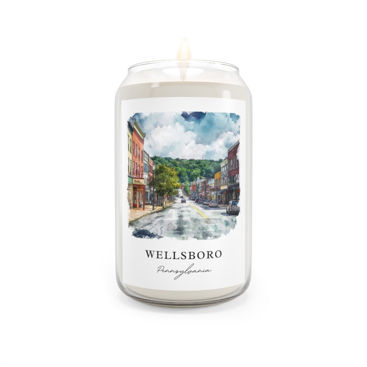 Wellsboro, Pennsylvania scented soy candle