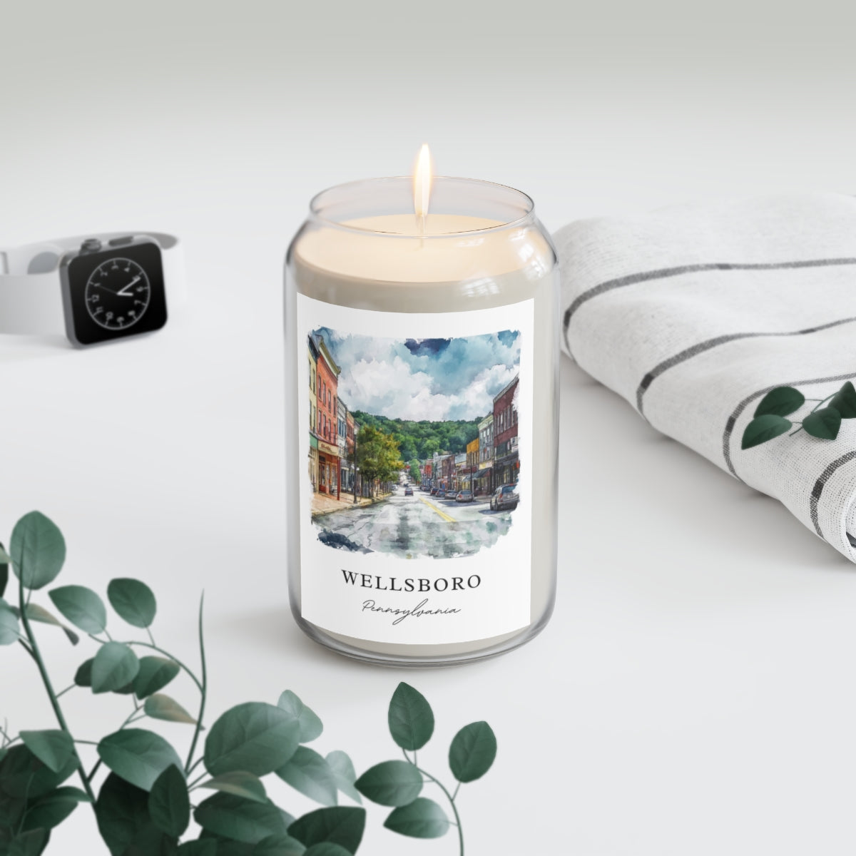 Wellsboro, Pennsylvania scented soy candle