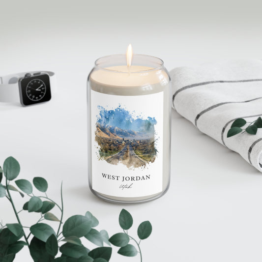West Jordan, Utah scented soy candle