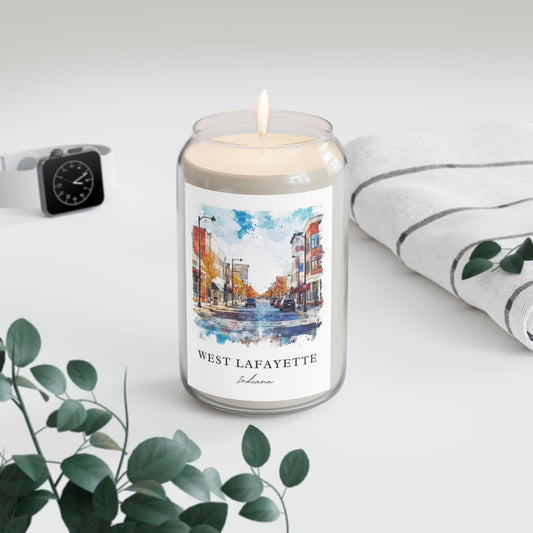West Lafayette, Indiana scented soy candle