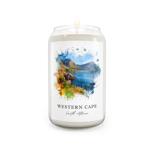 Western Cape, South Africa scented soy candle