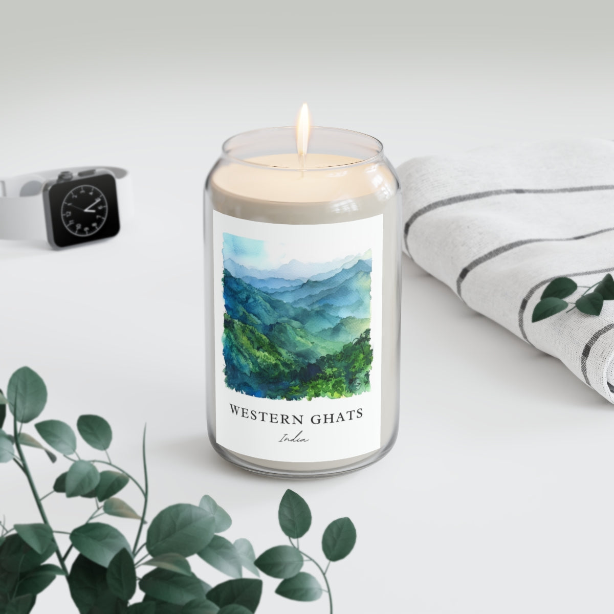 Western Ghats, India scented soy candle