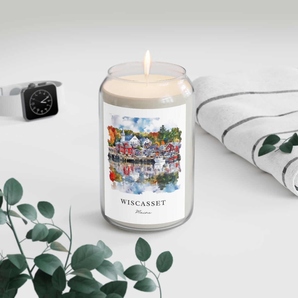 Wiscasset, Maine scented soy candle